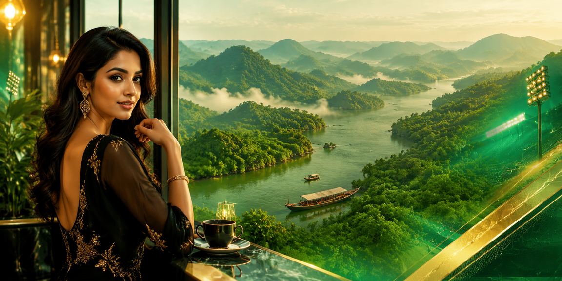 A Bangladeshi model enjoying a VIP bonus offer at the Sundarbans